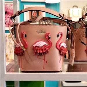 Kate Spade Pink Flamingo Bucket Bag